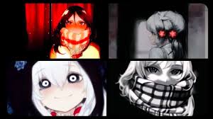 AI Anime Girls as Creepypasta Images 