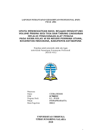 Contoh laporan pkp matematika kelas 3. Contoh Laporan Pkp Matematika Kelas 4 Semester 1 Temukan Contoh
