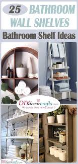These storage ideas, including modern, industrial, and rustic styles and. Bathroom Wall Shelves Decorative Bathroom Shelf Ideas