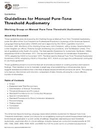 How to read an audiogram asha. Guidelines For Manual Pure Tone Threshold Audiometry Headphones Hearing Loss