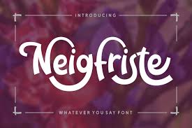 You can copy, modify, distribute and perform the work, even for commercial purposes. Neigfriste Font By Rifki 7ntypes Creative Fabrica Fonts New Fonts Lettering