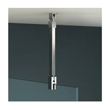 Available to buy as a set, or as seperate components. X Series Designer Glass To Ceiling Support Arm 1000mm Abacus Bathrooms