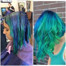 Stay Spooky Blue Green Hair Dyed Hair Blue Short Hair Styles