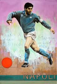 Diego Maradona Of Napoli Wallpaper David Diehl Football Poster Football Images