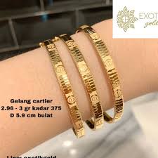 Blog tentang harga emas terbaru 2018 memberikan informasi seputar emas 375 itu berapa karat, harga emas antam, harga emas per karat dalam rupiah, harga emas berbagai jenis, perhiasan emas, emas 375 itu berapa karat di poh kong, harga emas 1 gram, emas 375 itu berapa karat hari ini. Gelang Emas Cartier Berat Ringan 3 Gram Kadar 375 Shopee Indonesia