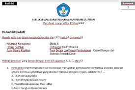 Soal Post Tes Pkb Guru Sd Kelas Atas Persiapan Ukg Sch Paperplane