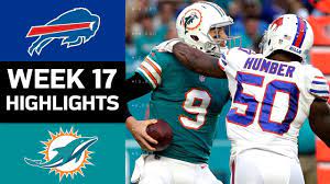 Bills Vs Dolphins Nfl Week 17 Game Highlights Buffalo Bills Game Nfl Bills