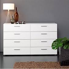 Tvilum Loft 8 Drawer Double Dresser Multiple Colors Tvilum White Bedroom Decor Modern Dresser