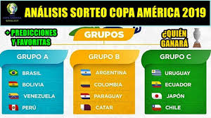 Ecuador volverá a jugar el 20 de junio ante venezuela. Analisis De La Fase De Grupos De La Copa America 2019 Asi Han Quedado Tras El Sorteo Quien Ganara Youtube