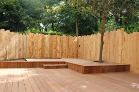 terrasse et palissade en bois 78 les yvelines amenagement jardin cloture terrasse bois piscine et jardin