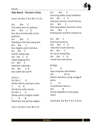 Mataku d/a em yang mampu melihat f g bercak adalah sebuah am em warna warna mempesona f em membaur. Lyric Chords Lagu Hits Indonesia