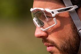 What are recommendations for cycling-specific Rx face shields or frames  with interchangeable lenses?