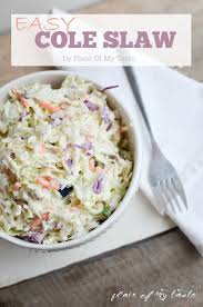 Easy Cole Slaw Recipe Nap Time Creations Easy Coleslaw Coleslaw Recipe Easy Recipes