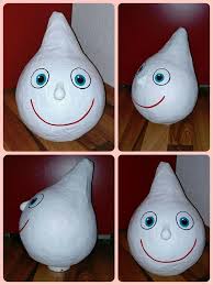 Michi Der Milchtropfen Aus Einem Luftballon Zeitung Kleister Und Acrylfarben Geeignet Zum Kennenlernen Der Geschichte Der Mil Luftballons Acrylfarbe