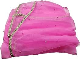 Buy Fashionqween Womens Pearl Net Dupatta (Pink, 2.5m) at Amazon.in