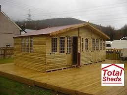 Choose from a variety of milled log profiles and sizes including: Wooden Cabins In Garden Log Cabins For Sale Ebay