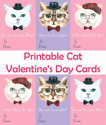 These free valentine's day cards get a whole category for themselves, and once you see them, you'll know why. Printable Cat Valentine S Day Cards My 3 Little Kittens Cat Valentine Valentines Day Cat Kitten Valentine Cards