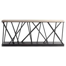 Wear consistent with age and use. Limestone Top Console On Steel Mount Steel Console Table Art Deco Console Table Organic Modern Console