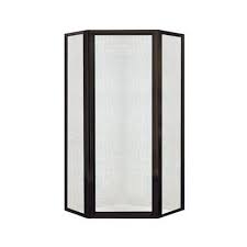 Maybe you would like to learn more about one of these? French Corner 34 5 H X 72 W Framed Square Sliding Shower Enclosure Shower Enclosure Corner Shower Doors Shower Stall