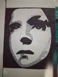 dot art✨#stipplingart #drawing #shorts #fyp #portrait