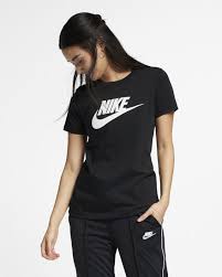 Black And White Nike T Shirt Sportswear Essential T Shirt Nike Shirts Women Nike Sportswear T Shirts For Women