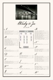 city skyline photo seating chart with floor plan wedding