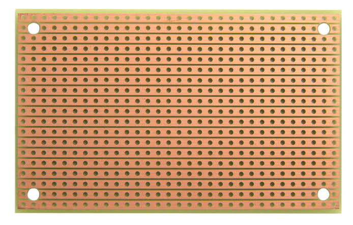 PCB Lines Holes 10x15 (Stripboard) Uncut