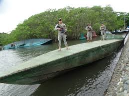 Everybody else is evil because of our drug habit, the poster. The Columbian Navy Seized Another Narco Sub Submarines