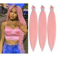 Amazon.com : SHCLYING Peach Braiding Hair Pre Stretched,Top Kanekalon  Synthetic Pre Stretched Braiding Hair Extensions,Easy Braid 26inch 3packs  Yaki Texture Crochet Hair Braids. : Beauty & Personal Care