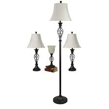 This table lamp set has just the right combination of blue and brown hues to create a coastal farmhouse accent on your end tables or nightstands. Lamp Sets At Lowes Com
