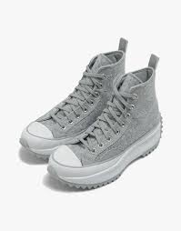 Converse Grey Suede Run Star Hike High Top Sneakers Converse