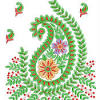 Description violet flowers free machine embroidery design sizes : 1