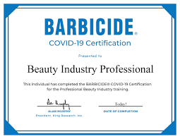 It was first identified in december 2019 in wuhan,. Barbicide Certification Barbicide