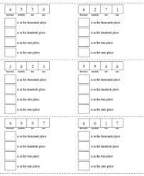 This worksheet gives them practice with converting from one form to another. Ones Tens Hundreds And Thousands Worksheets Lessons And Printables
