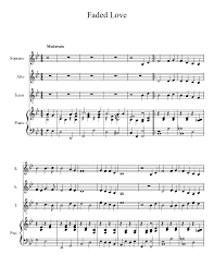 Also, lassen sie uns ihrem kleinen engel helfen, mehr. Faded Love Sheet Music For Piano Solo Musescore Com