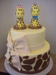 Twin Giraffe Baby Shower Cake Baby Shower Giraffe Baby Shower Cakes Shower Cakes