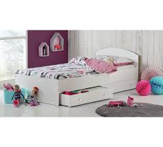 Buy Home Kids Malibu Single Bed Frame With Mattress White At Argos Co Uk Your Online Shop For Child Bed Frame With Mattress Kids Mattress Bedroom Furniture