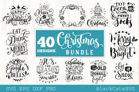 Our dining & entertaining category offers a great selection of oven mitts and more. Christmas Bundle Bundle 40 Designs Graphic By Blackcatsmedia Creative Fabrica