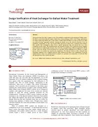 We visited, legoland on apr 5th from singapore and. Pdf Design Verification Of Heat Exchanger For Ballast Water Treatment Rajoo Balaji Academia Edu