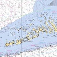 florida key west lower keys close up nautical chart