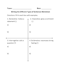 Englishlinx Com Sentences Worksheets Types Of Sentences Worksheet Types Of Sentences Kinds Of Sentences