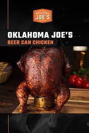 smoked beer can chicken oklahoma joe s recipe smoked beer can chicken beer can chicken smoked chicken recipes