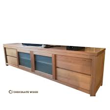 With one sliding door in carved solid mango wood and another in shiny metal, this is a decidedly retro piece. Custom Made Vermont Australian Made Tasmanian Oak Tv Unit With Sliding Doors