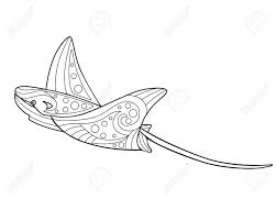 Maybe you would like to learn more about one of these? Electric Stingray Animal Coloring Antistress Vector Linear Picture For Coloring Manta Ray Marine Animal With A Pattern For Coloring Outline Hand Drawing Royalty Free Cliparts Vectors And Stock Illustration Image 143095095