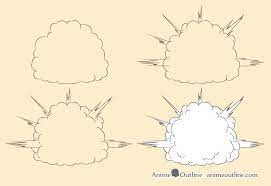 What's the best way to draw a fire? How To Draw Explosions Smoke Fire Step By Step Animeoutline
