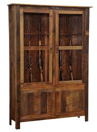 All of our gun cabinets are created from solid hardwoods such as oak, hickory, cherry, walnut, maple, elm additionally we have available many specialty hardwoods: Craftable Wooden Gun Rack Cabinet Scumgame