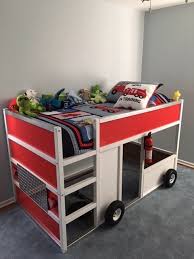 Fdny Feuerwehr Etagenbett Von Ikea Kura Ikea Hackers In 2020 Ikea Kura Bed Ikea Bunk Bed Boys Bedding