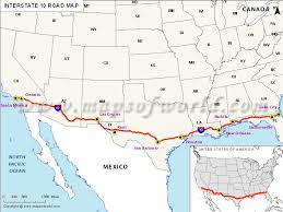 The urban freeways were an important element of the interstate system from its unveiling in the 1939 report to congress: Interstate 10 I 10 Map Santa Monica California To Jacksonville Florida