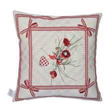 Filtri fornitore a buon mercato classico piuma di riempimento verso il basso cuscino per divano cuscino decorativo interno di sostegno per la schiena cuscino. Cuscino Arredo Per Divano In Gobelin Emily Home Beige Con Fiocco Rosso 45 Cm Ebay