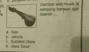 Alat musik dengan jenis suara ideofon yang cara memainkannya dengan dipukul menggunakan alat tertentu, berasal dari jawa timur. N Gambar Alat Musik Disamping Berasal Daridaerah A Niasjakartac Sumatra Utarad Jawa Timur Brainly Co Id
